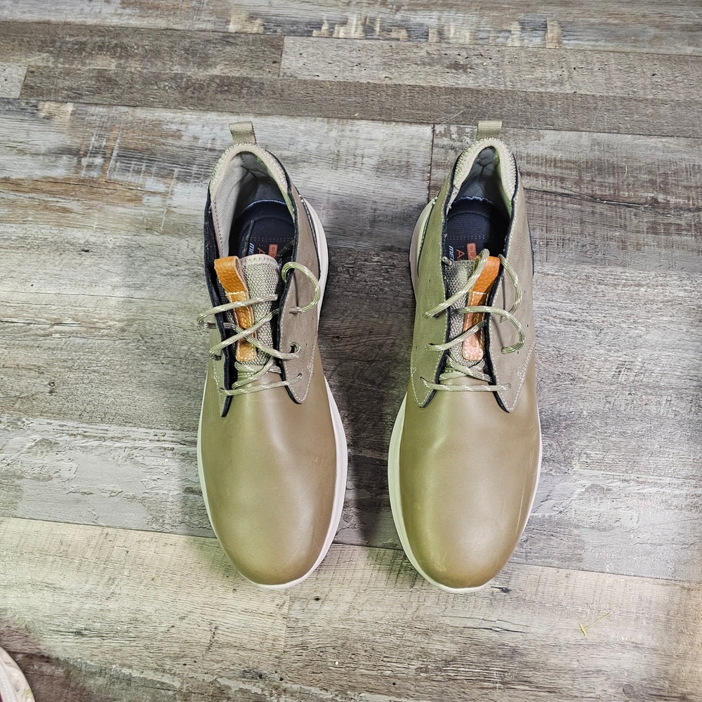 Skechers Classic Fit Air-Cooled Memory Foam Olive Brown Chukka Boots Mens